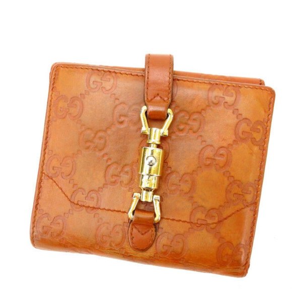 Authentic Gucci Wallet Purse Folding wallet Guccissima Brown Woman  Used - Picture 1 of 5